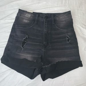 Black AP Blue By Aphrodite Jean Shorts NWT